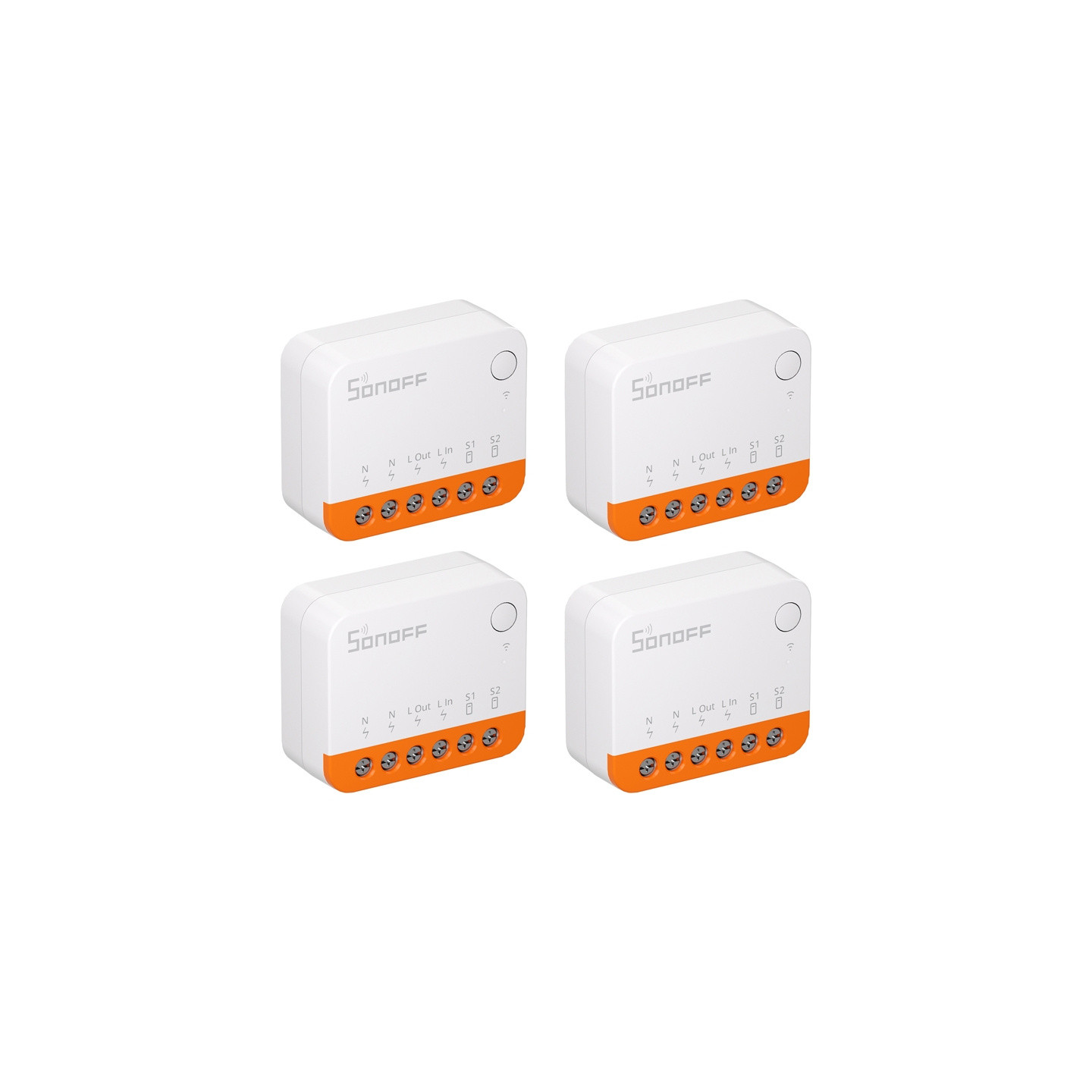 SONOFF MINIR4 (Extreme) Switch, 4-Pack