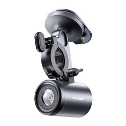 View product Baseus PrimeTrip 2-in-1 bike mount, phone holder + flashlight (black)