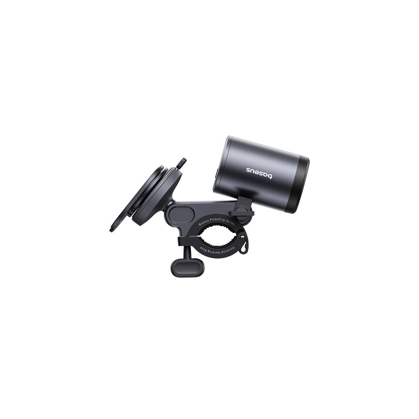 Baseus PrimeTrip 2-in-1 bike mount, phone holder + flashlight (black)