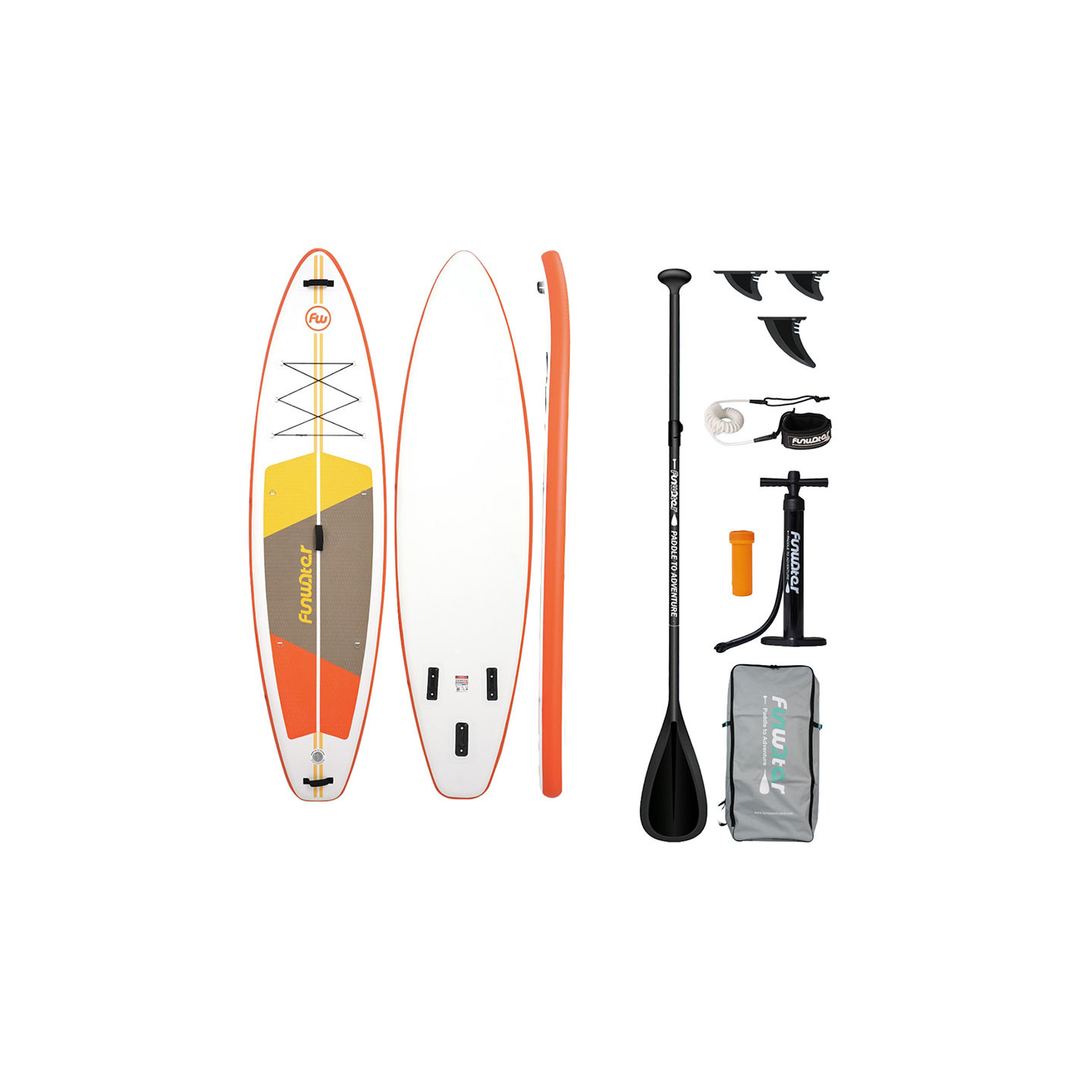 FunWater SUP paddleboard SUPFW69B 3,35m (orange-white)