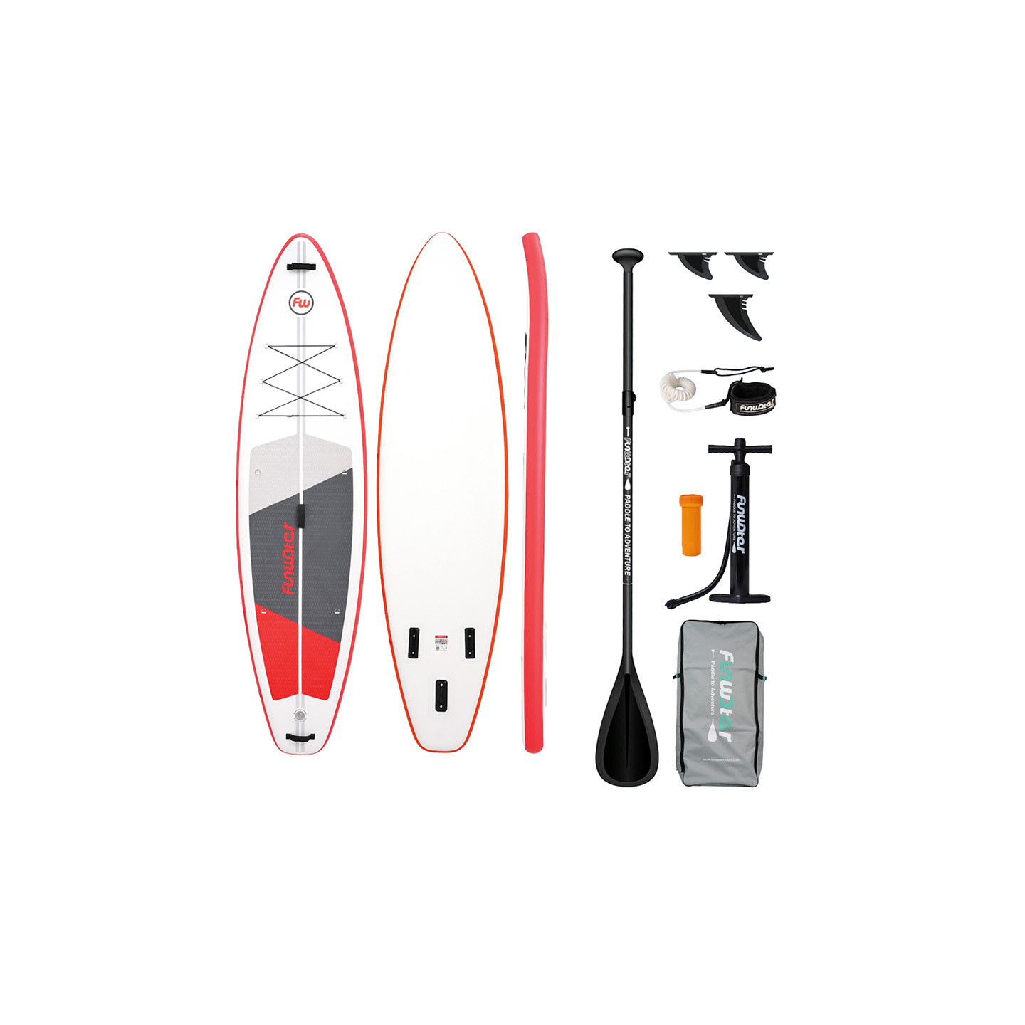 FunWater SUP paddleboard SUPFW69C 3,35m (red-white)