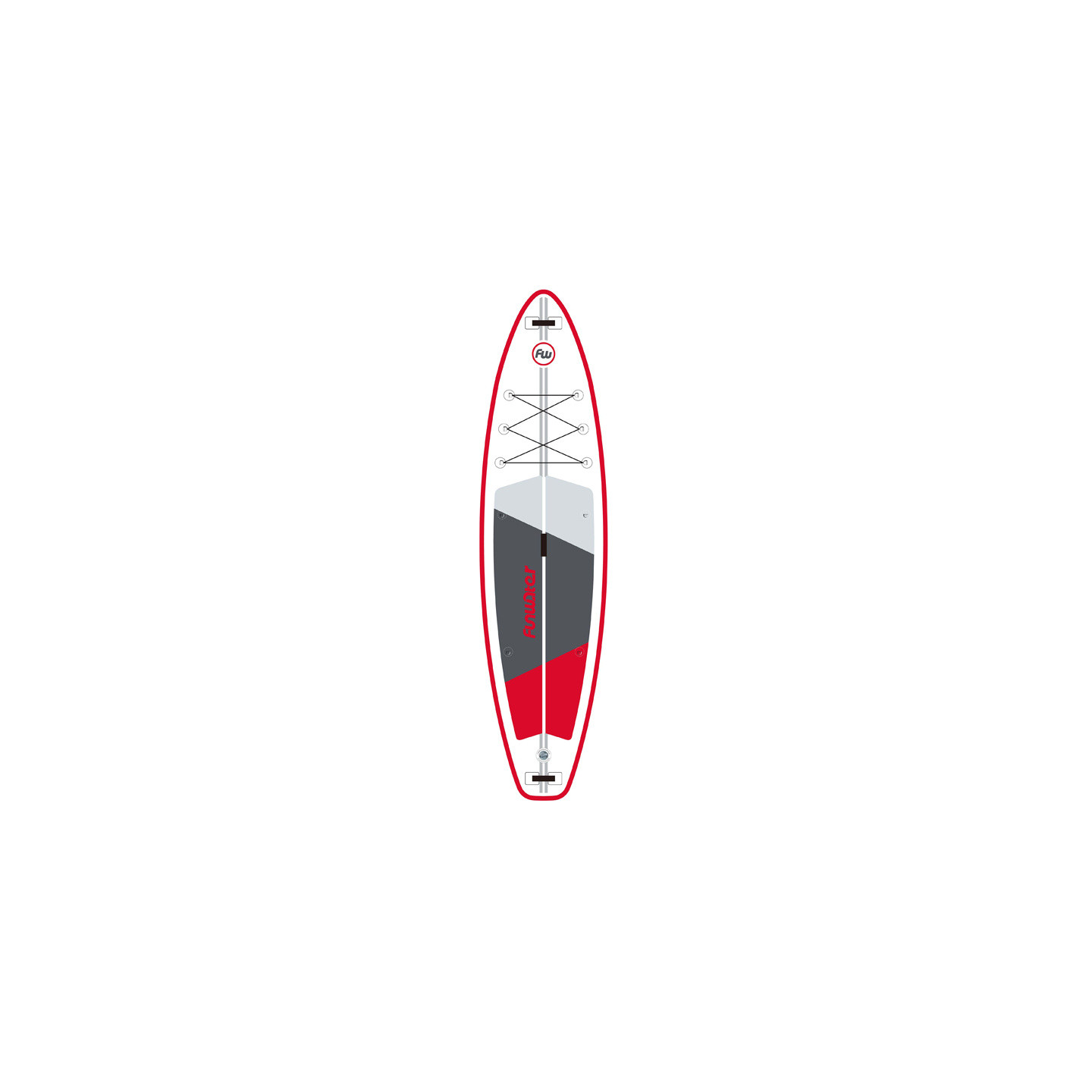 FunWater SUP paddleboard SUPFW69C 3,35m (red-white)