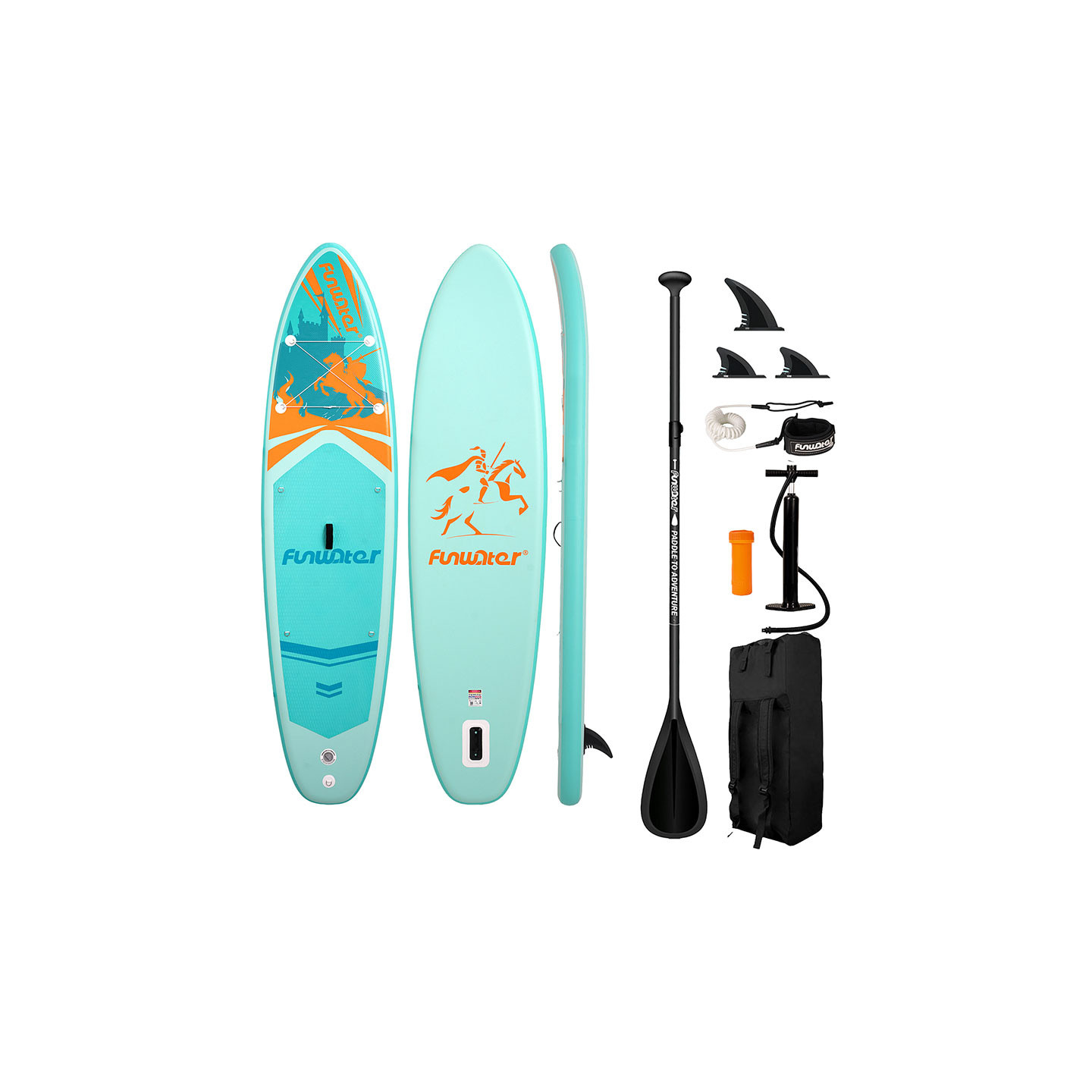 FunWater SUP paddleboard SUPFW70A 3,5m (turquoise)