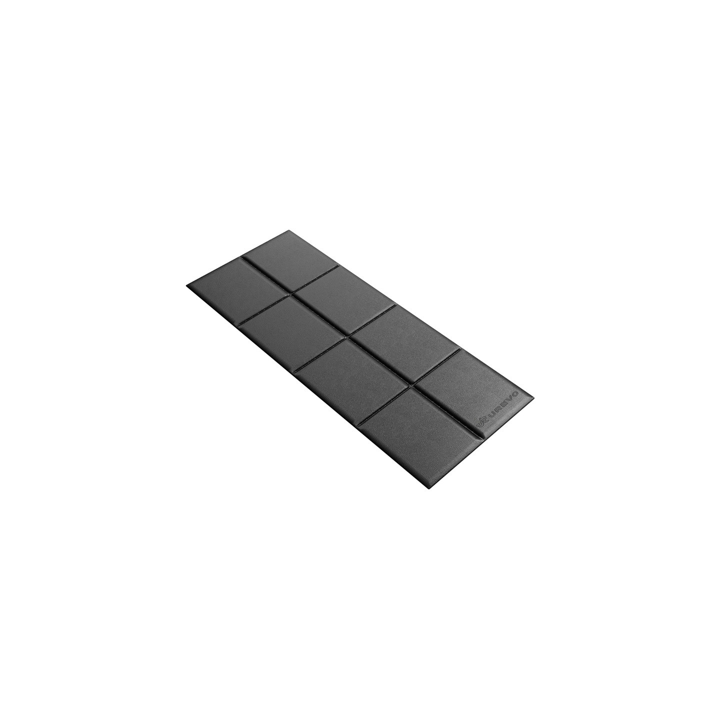 Urevo fitness equipment mat, 160 cm x 65 cm (black)