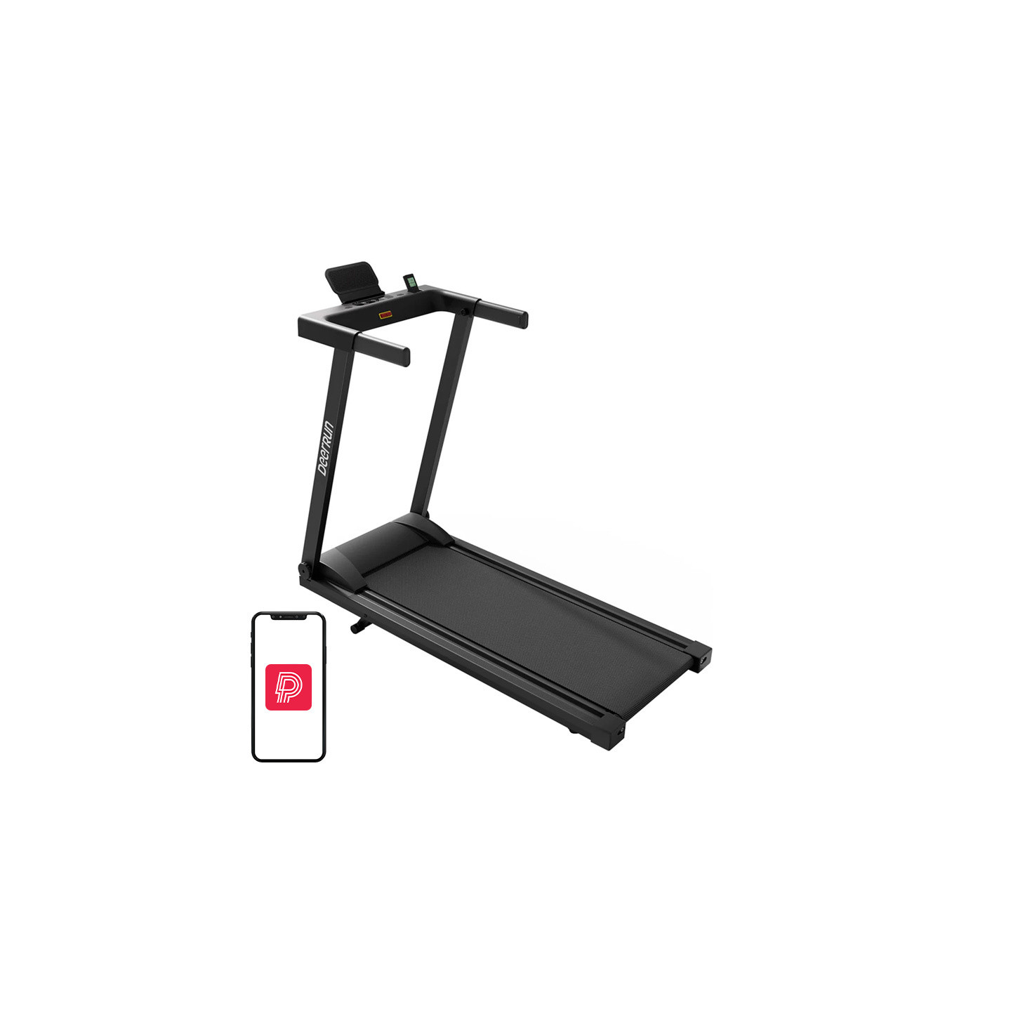 DeerRun A1 Pro Move + folding electric treadmill (black)