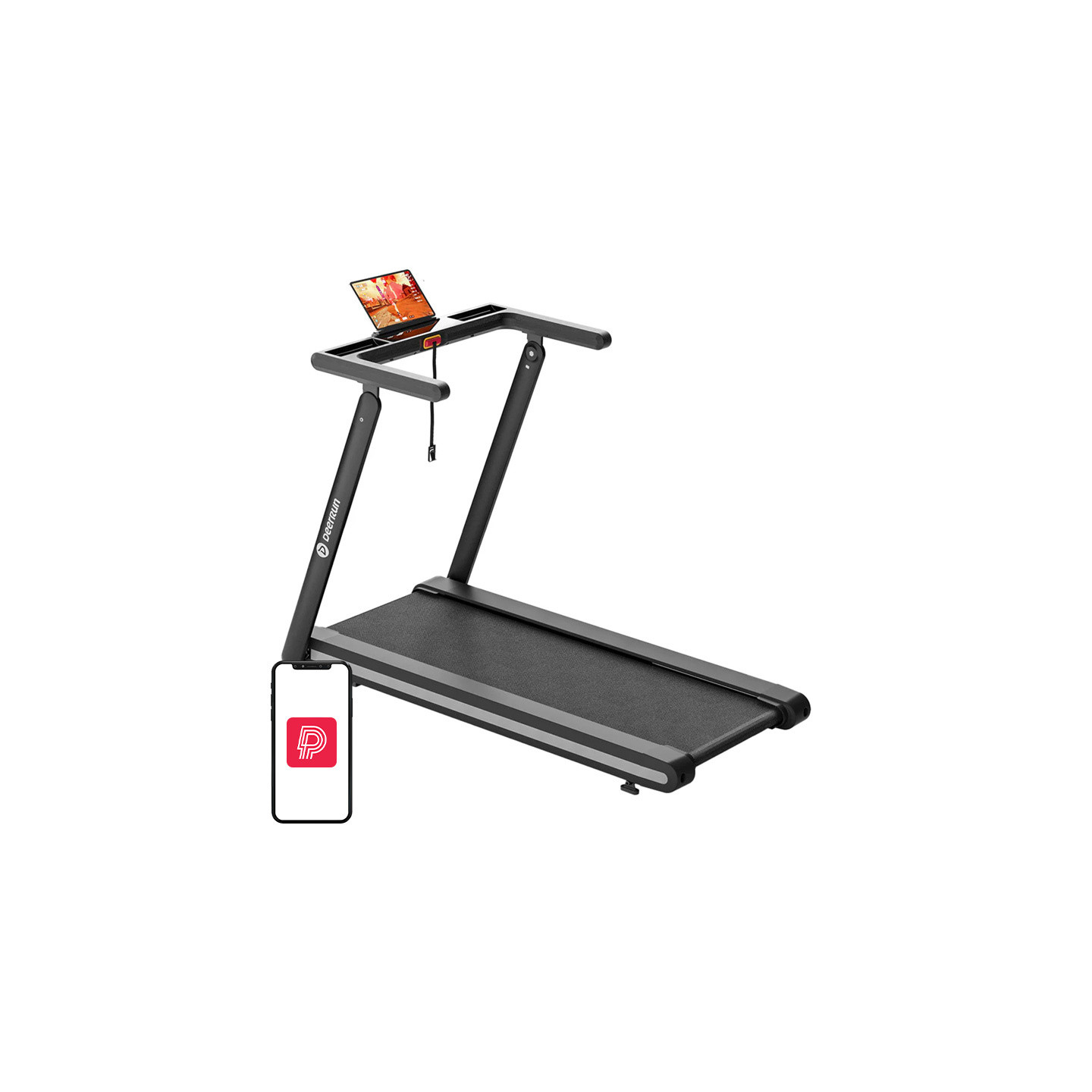 DeerRun X20 Foldable Incline Treadmill (Black)