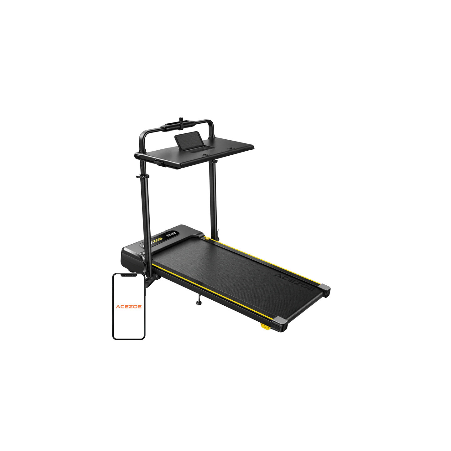 ACEZOE P20 Foldable Electric Treadmill (Black and Yellow)