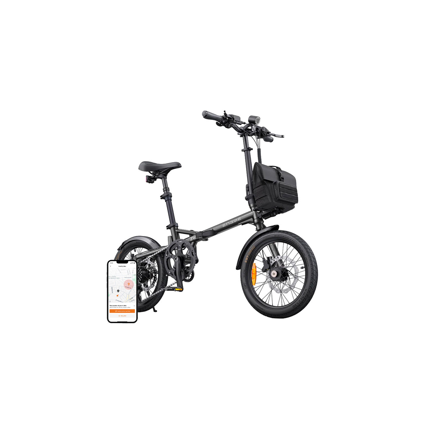 ENGWE ZIP 250W 16" Electric Bike (Gray)