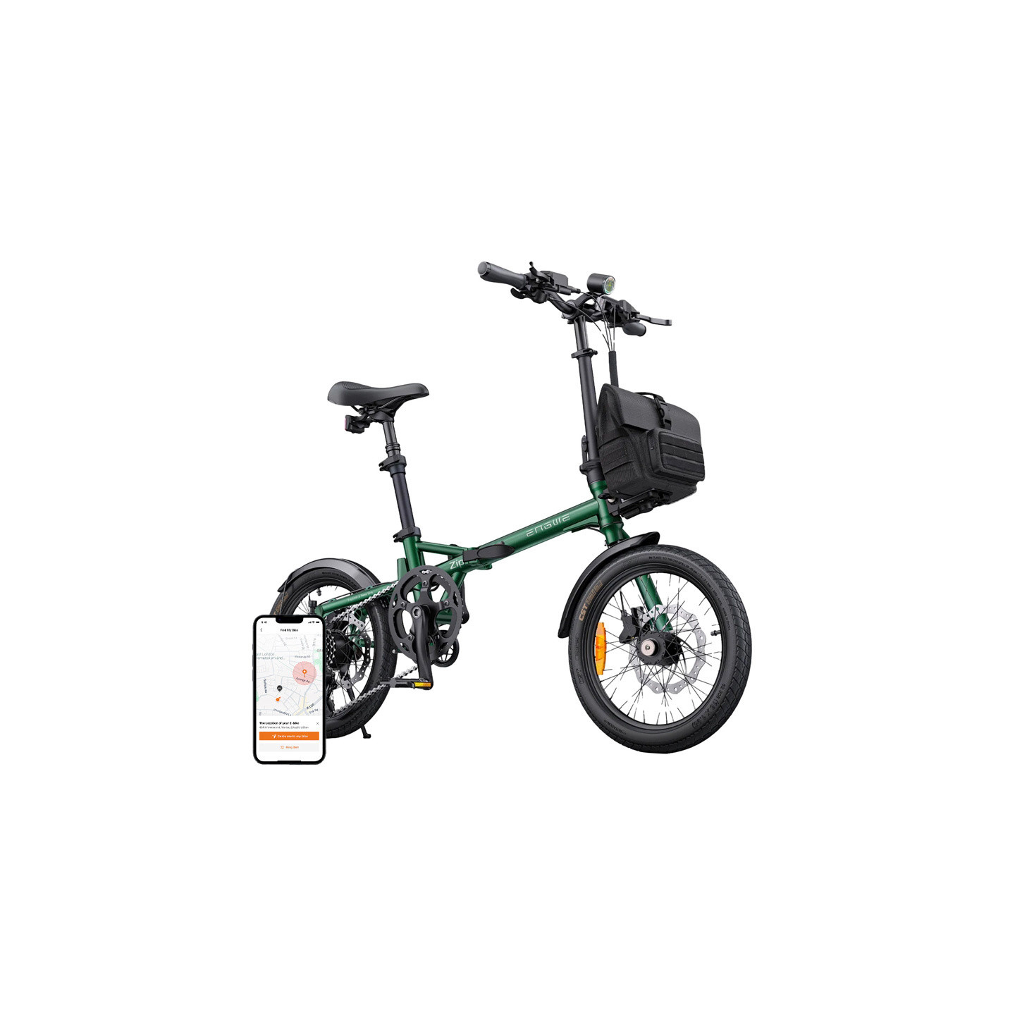 ENGWE ZIP 250W 16" Electric Bike (Green)