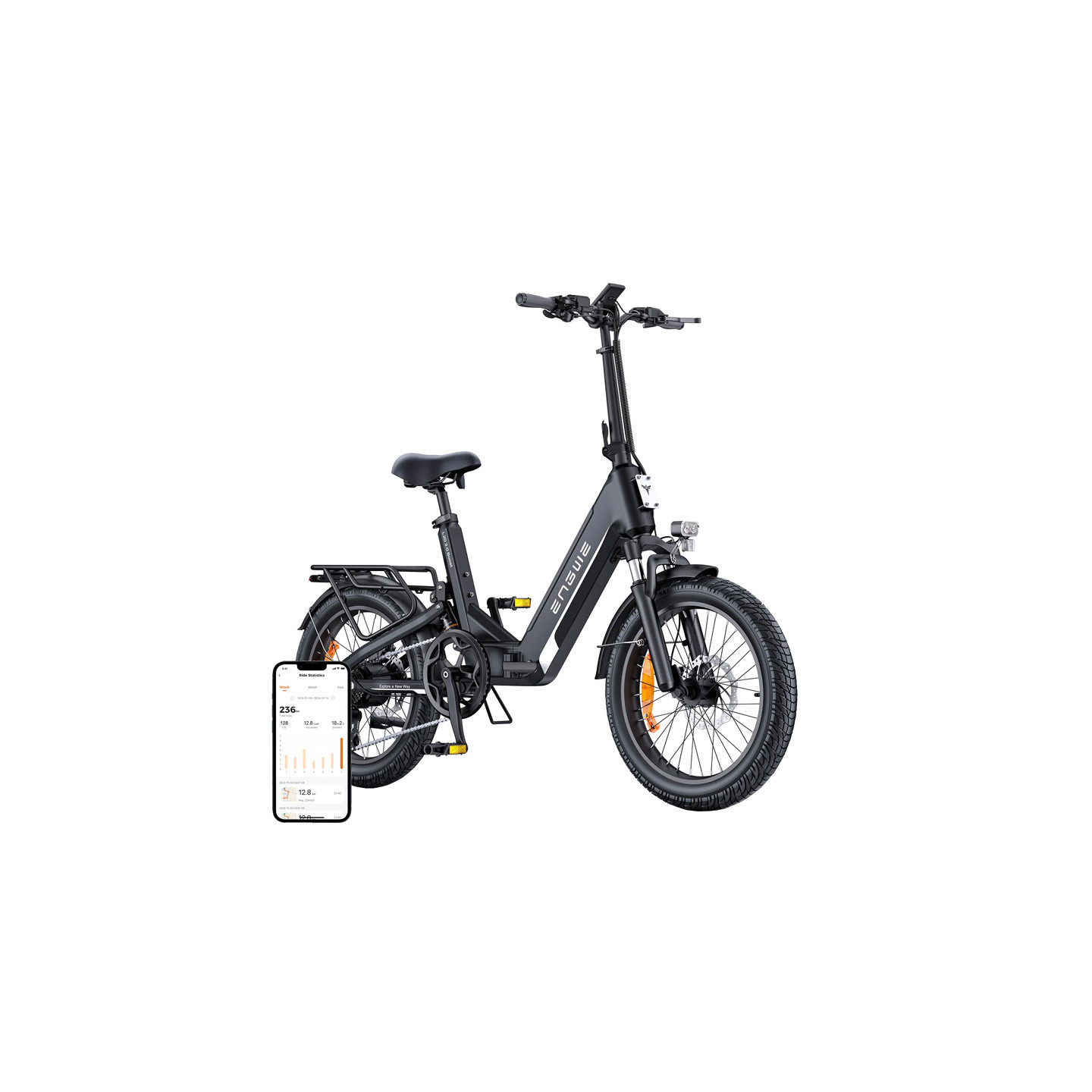 ENGWE L20 3.0 BOOST 250W 20" Electric Bike (Black)