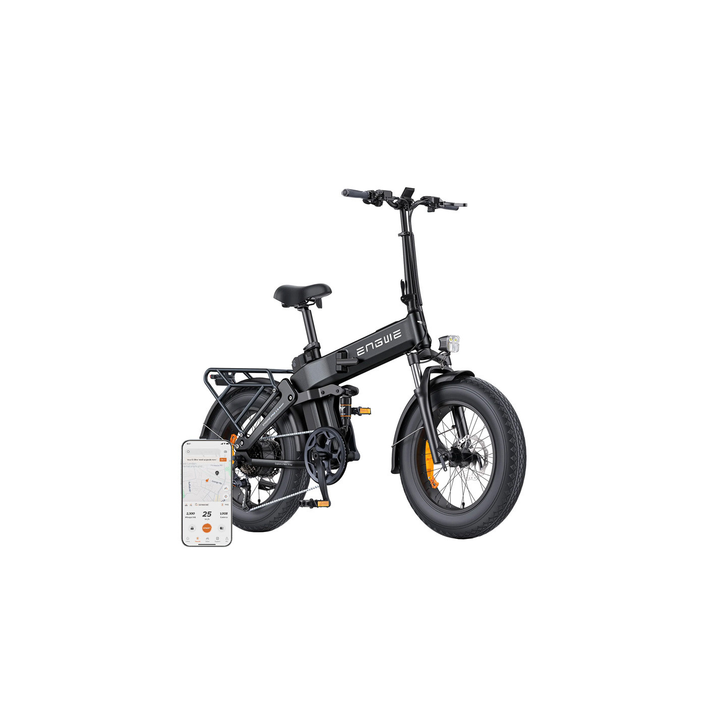 ENGWE PRO 3.0 BOOST 250W 20" Electric Bike (Black)