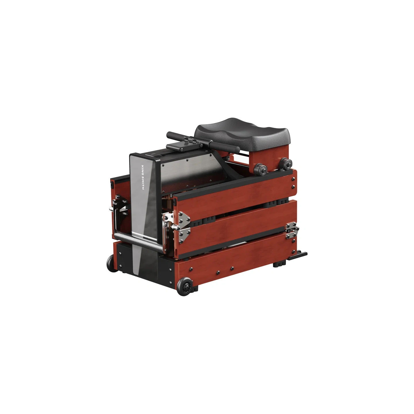 KINGSMITH WM10 PRO Folding Rowing Machine (Red Oak)