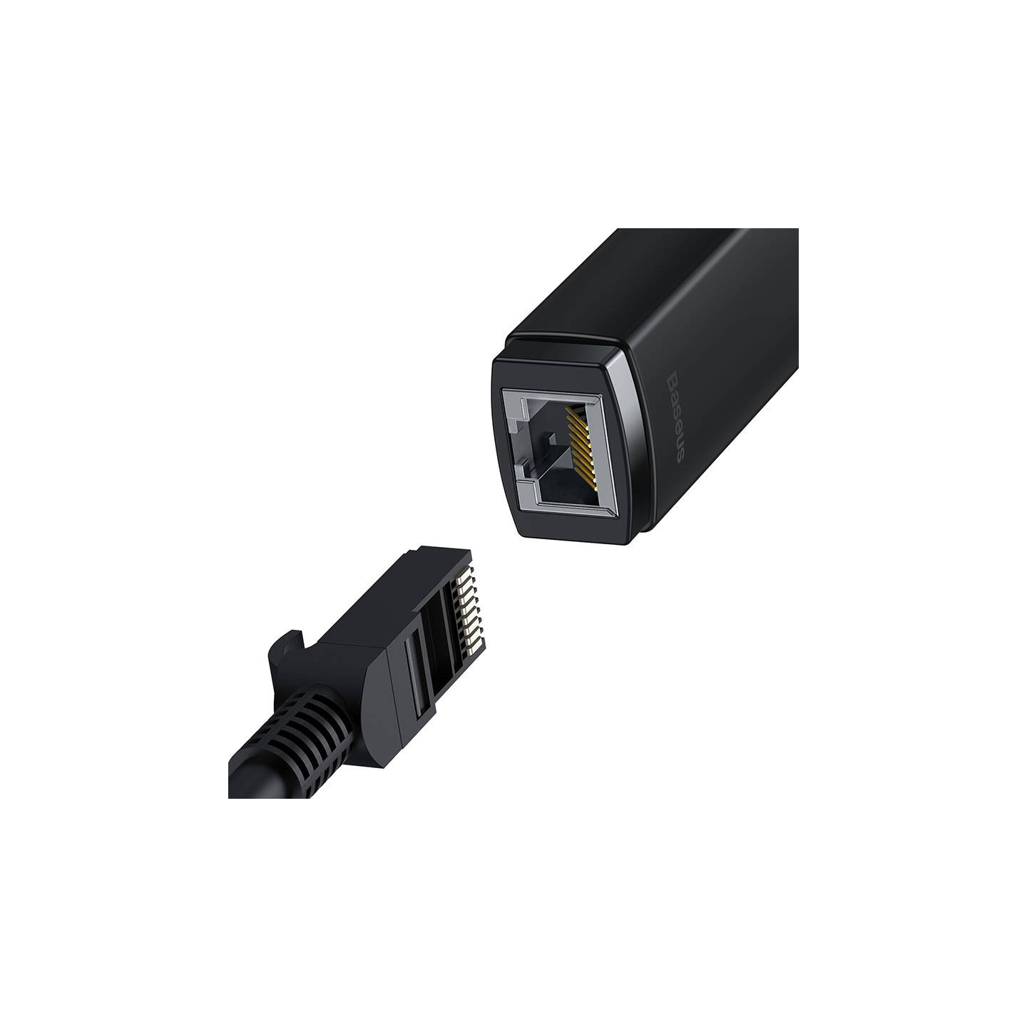 Baseus Lite Series USB-C to RJ45 network adapter, 100Mbps (black)