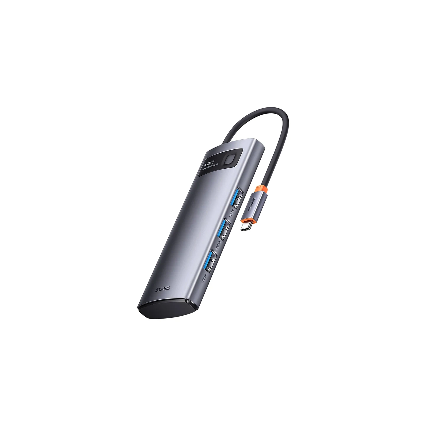 Hub 4in1 Baseus Metal Gleam Series, USB-C to 4x USB 3.0