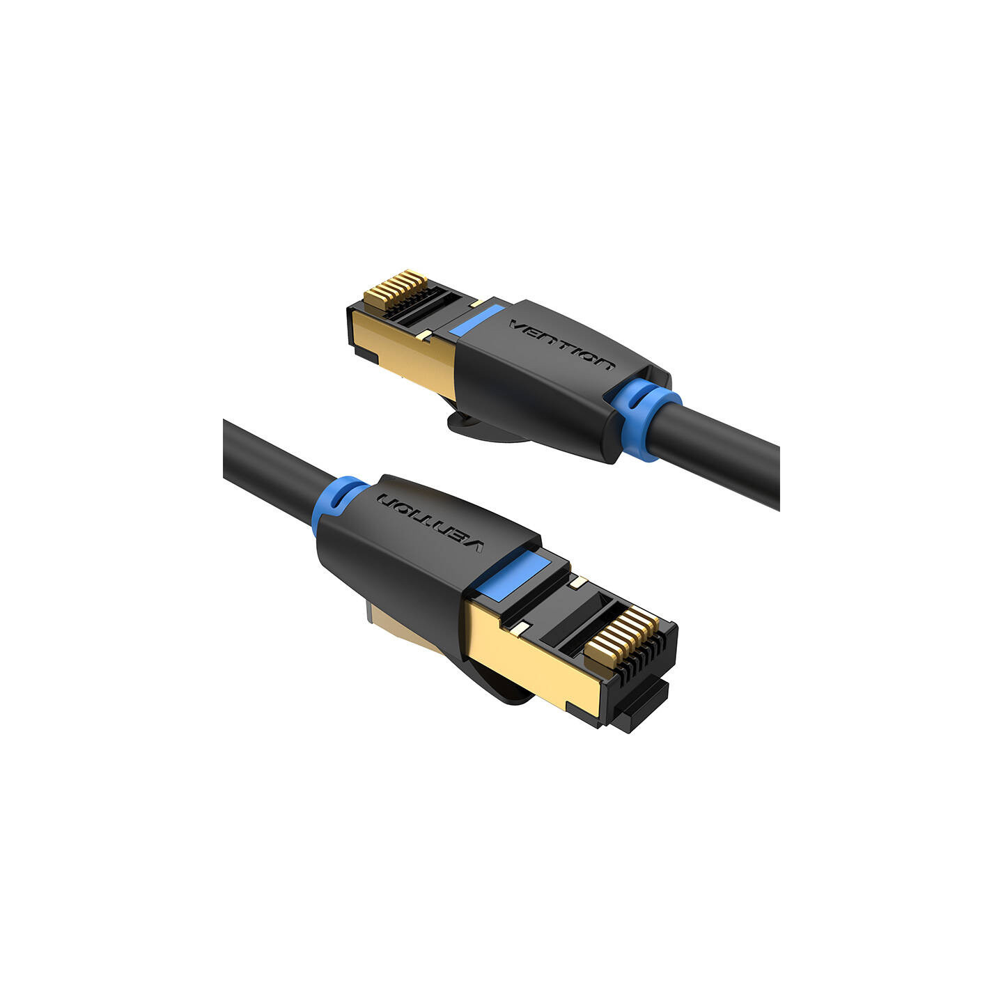 Network Cable CAT8 SFTP Vention IKABF RJ45 Ethernet 40Gbps 1m Black
