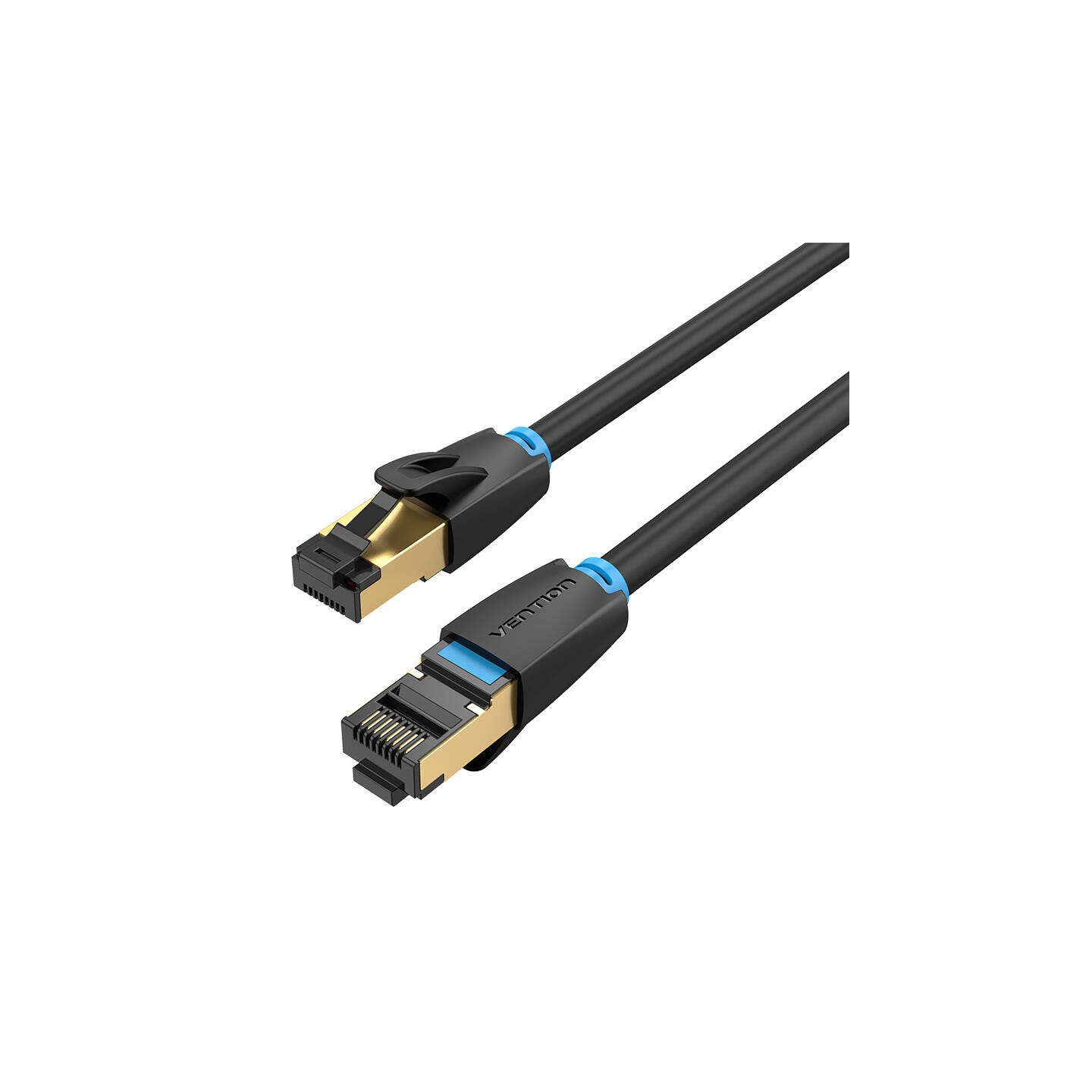 Network Cable CAT8 SFTP Vention IKABF RJ45 Ethernet 40Gbps 1m Black