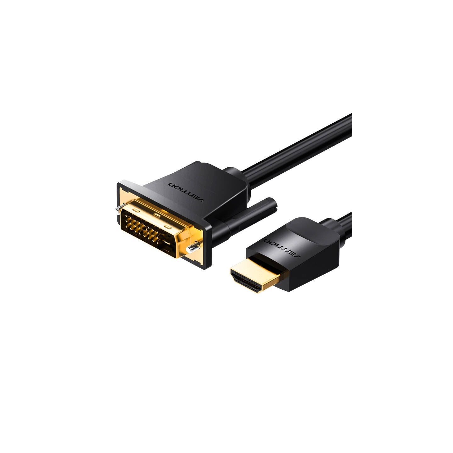 HDMI to DVI (24+1) cable Vention ABFBJ 5m, 4K 60Hz/ 1080P 60Hz (black)