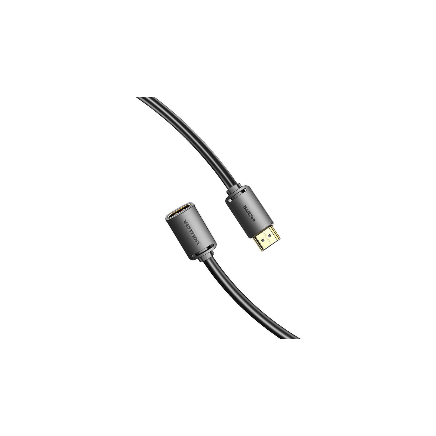 HDMI 2.0 Male to HDMI 2.0 Female Extension Cable Vention AHCBD 0,5m, 4K 60Hz, (Black)