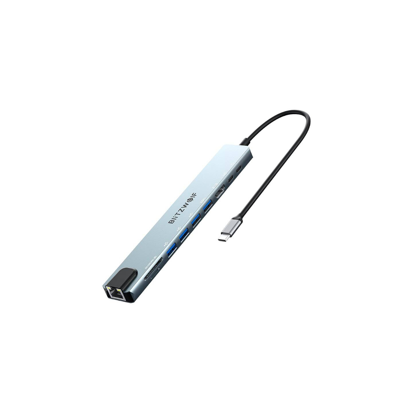 Docking Station Blitzwolf BW-TH5 10in1 USB-C (silver)