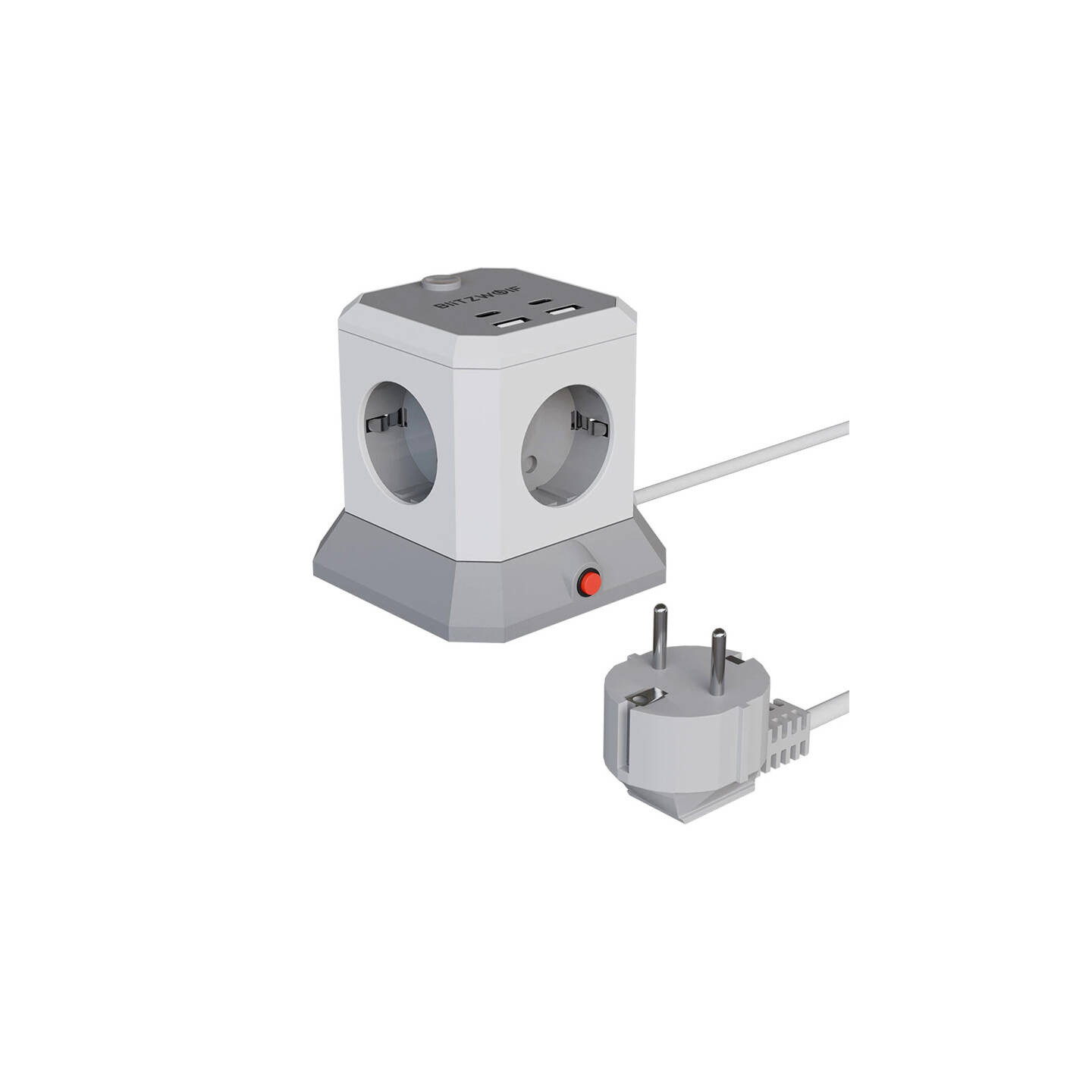 BlitzWolf BW-EC1 4xAC 2xUSB-A 2xUSB-C Extender