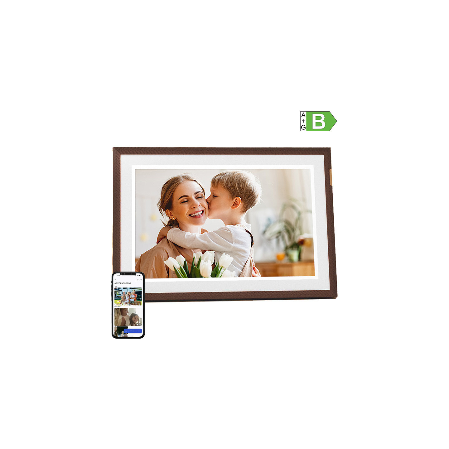 Arzopa D10 10.1" digital frame (dark brown)