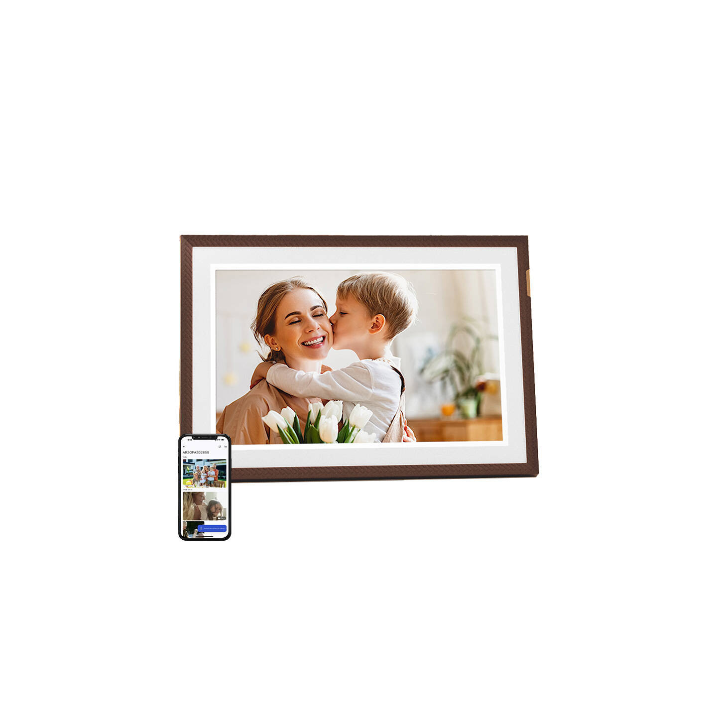 Arzopa D10 10.1" digital frame (dark brown)
