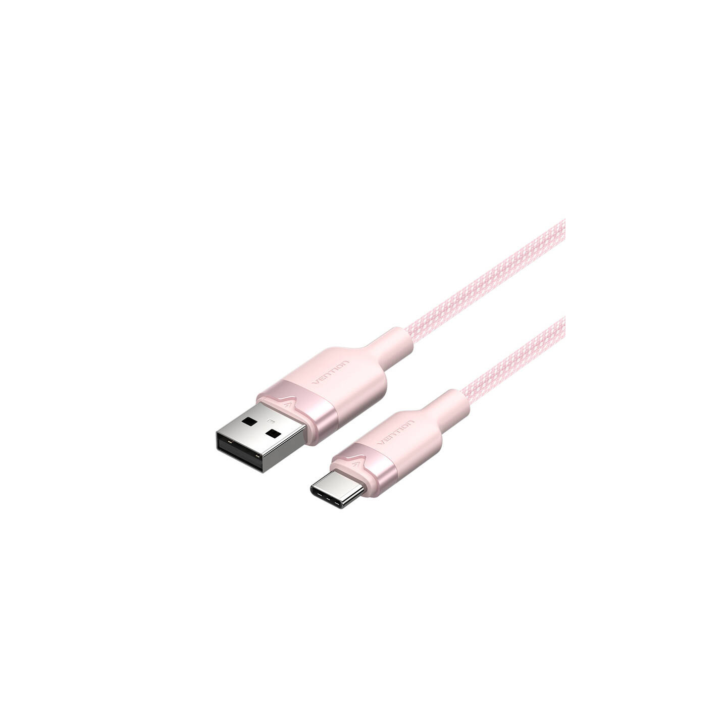 USB 2.0 A to USB-C 3A cable Vention CTNPH 2M (pink)