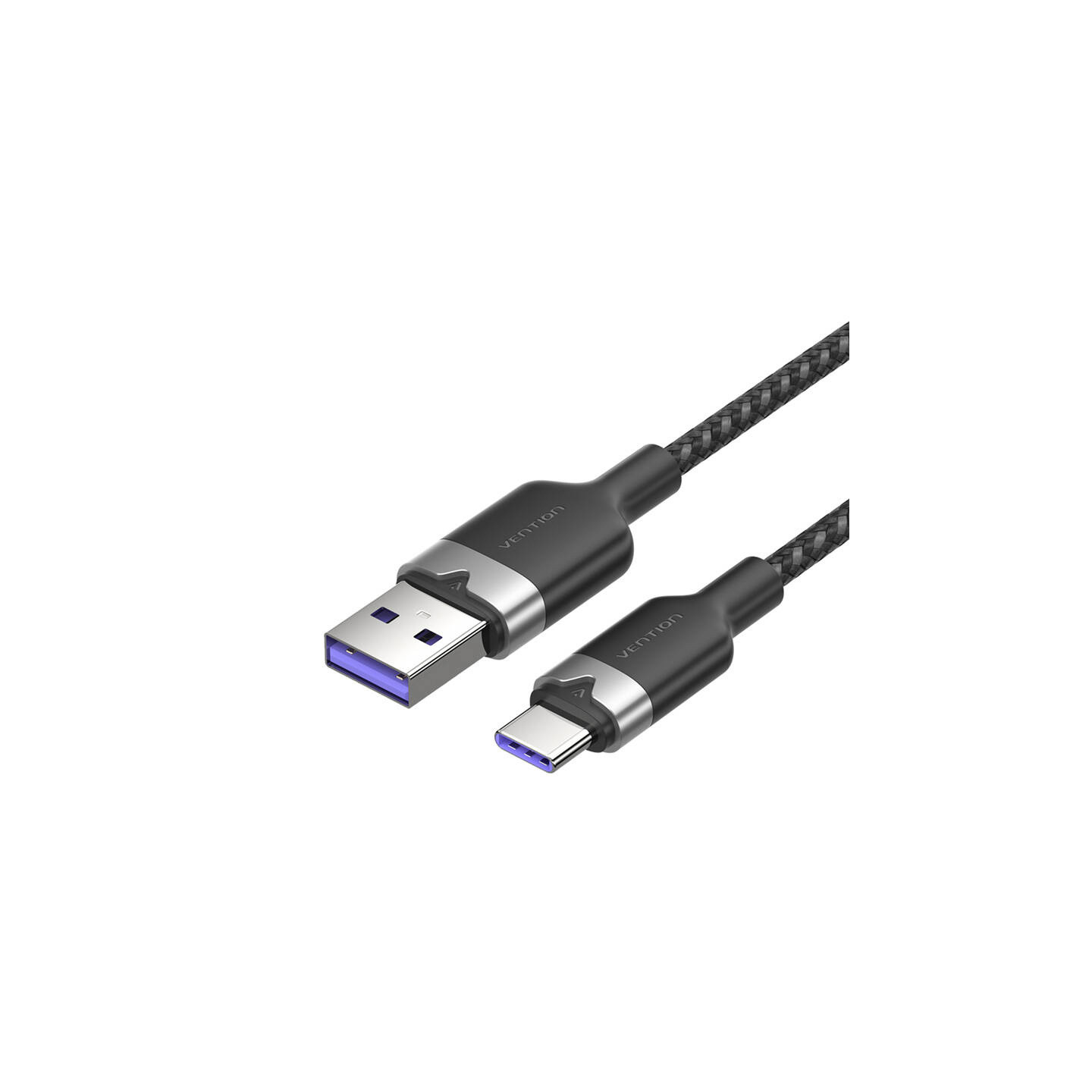 USB 2.0 A to USB-C 6A Vention CTOBH 2M cable (black)