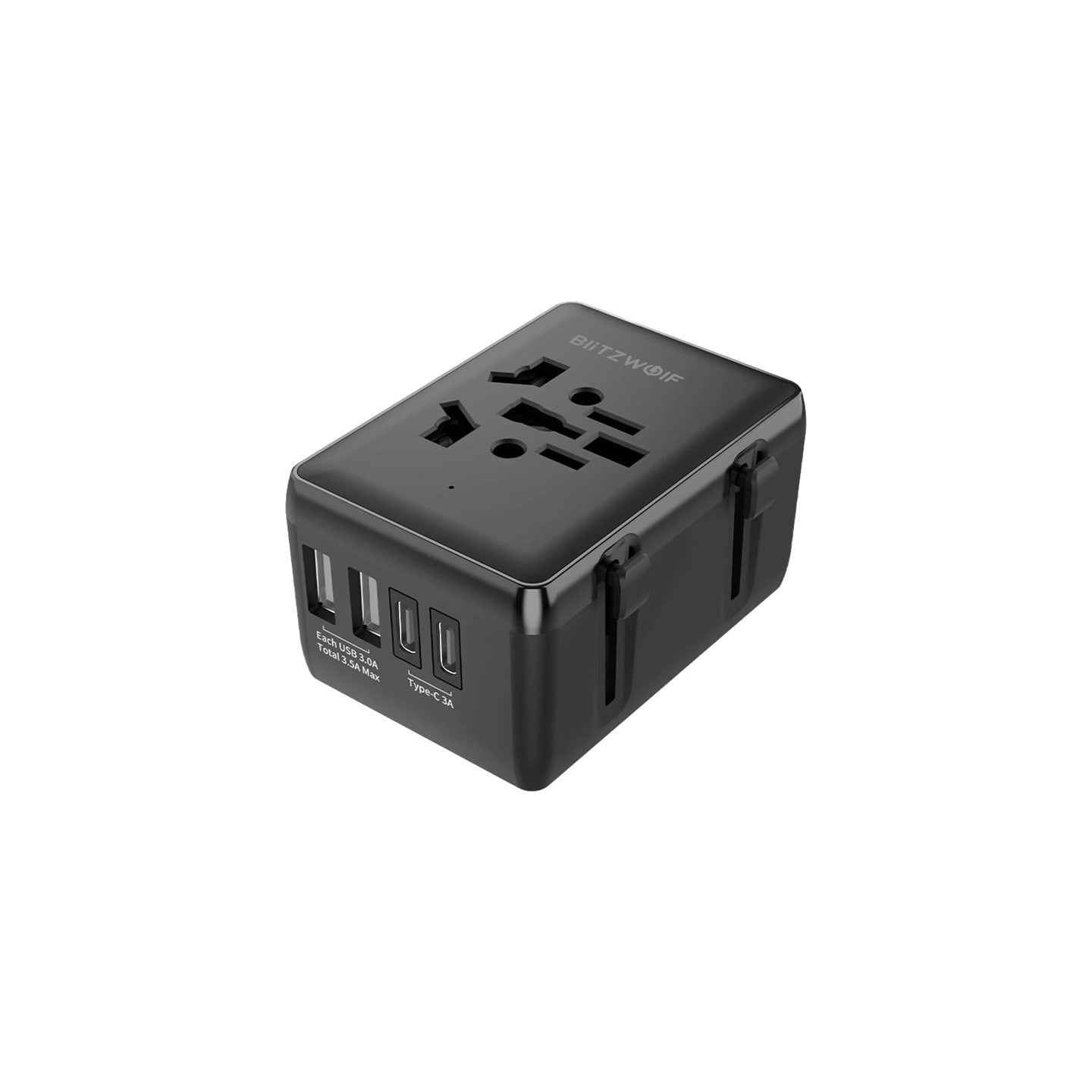 Blitzwolf BW-TA1 4-in-1 Travel Adapter 2xUSB + C + PD 20W