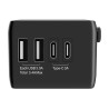 Blitzwolf BW-TA1 4-in-1 Travel Adapter 2xUSB + C + PD 20W