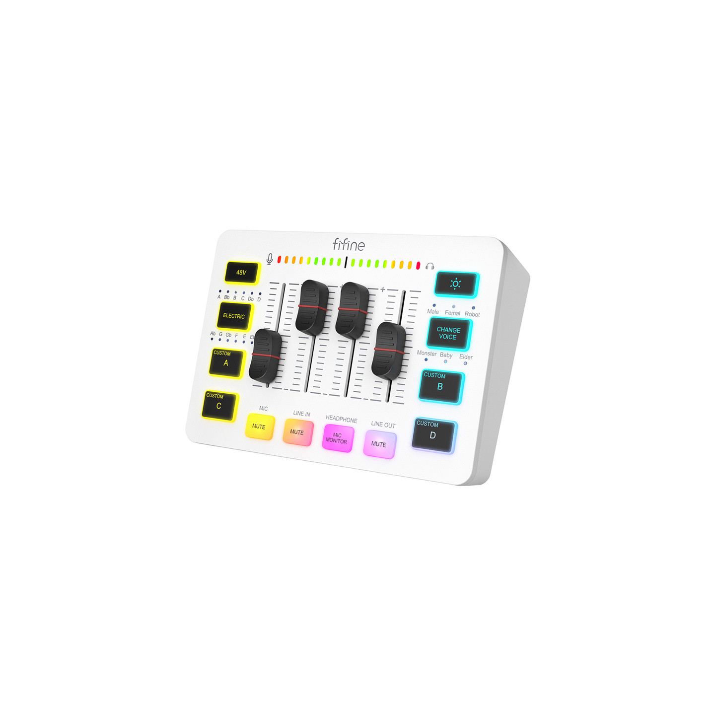 Fifine SC3W audio mixer (white)