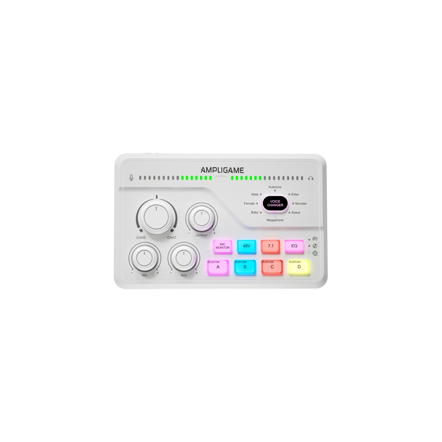 Fifine SC8W RGB gaming mixer (white)