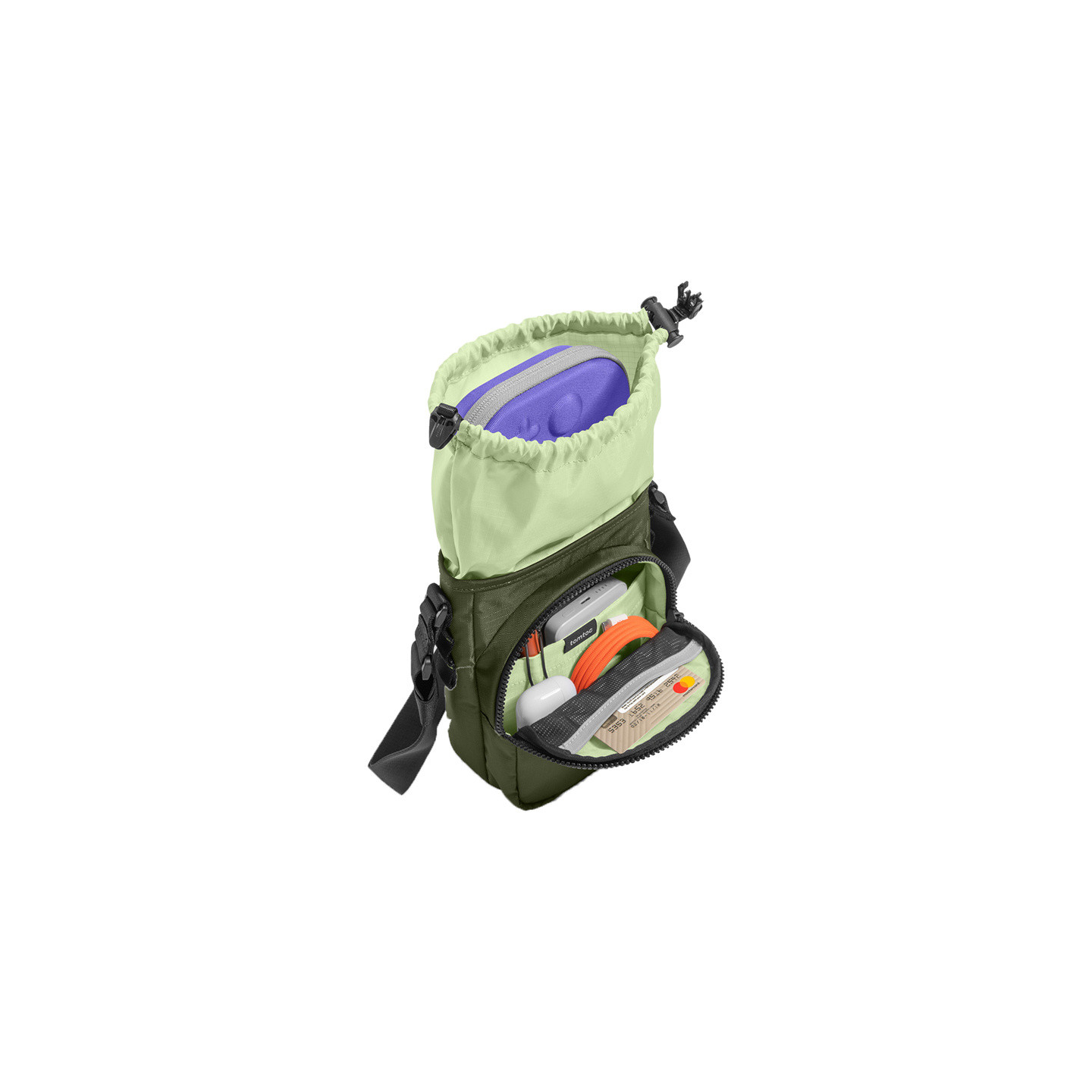 TOMTOC GameOn-G50 Switch 2 JoyCarry Sling Bag (green)