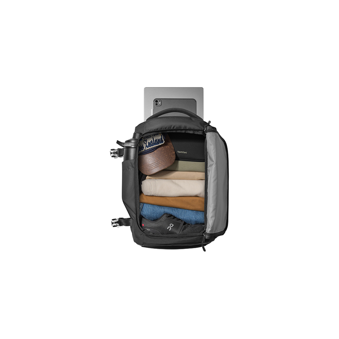 TOMTOC Navigator-T66 Liteway Travel Backpack 28L/15.6" (Black)