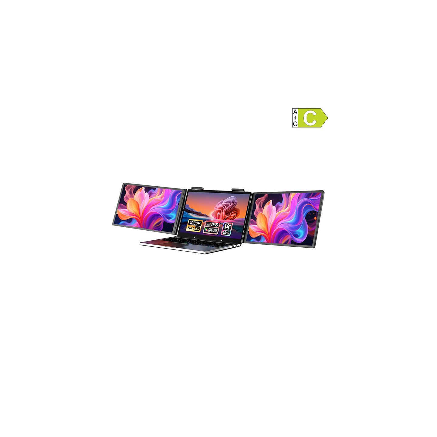 Portable monitorZEUSLAP ZB14 dual 14" portable monitor