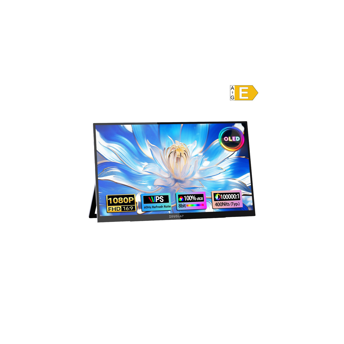 ZEUSLAP OL133ED Portable Monitor with a 13.3" Touchscreen