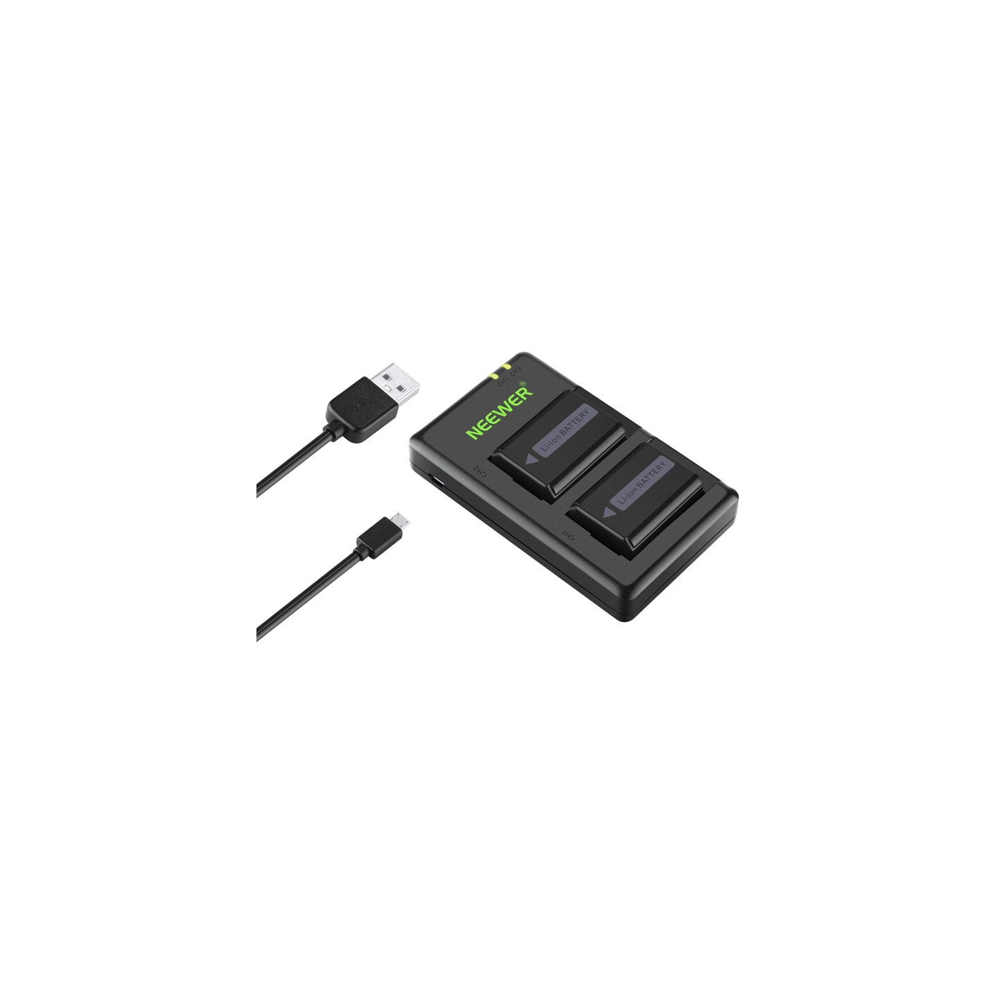 Set of 2 Sony replacement batteries and a NEEWER NP-FW50 charger