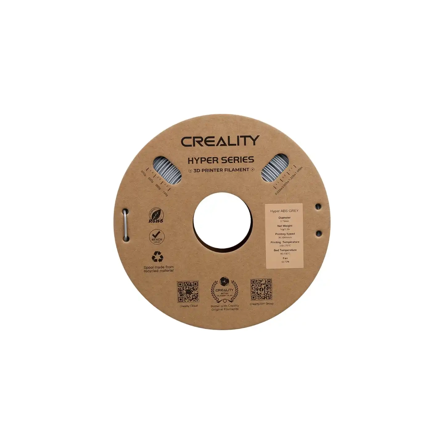 Hyper ABS Filament Creality (Grey)