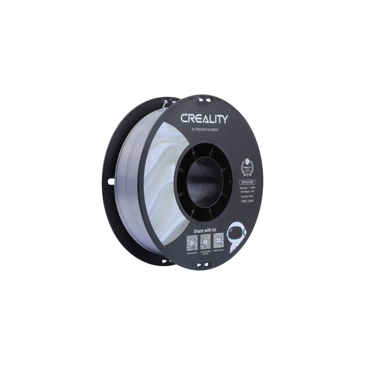 CR-Silk PLA Filament Creallity (Silver)
