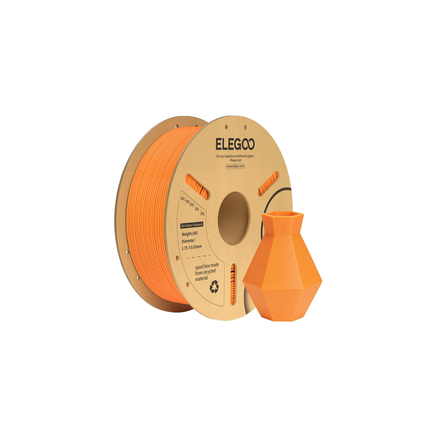 ELEGOO PLA+ Filament (Orange)