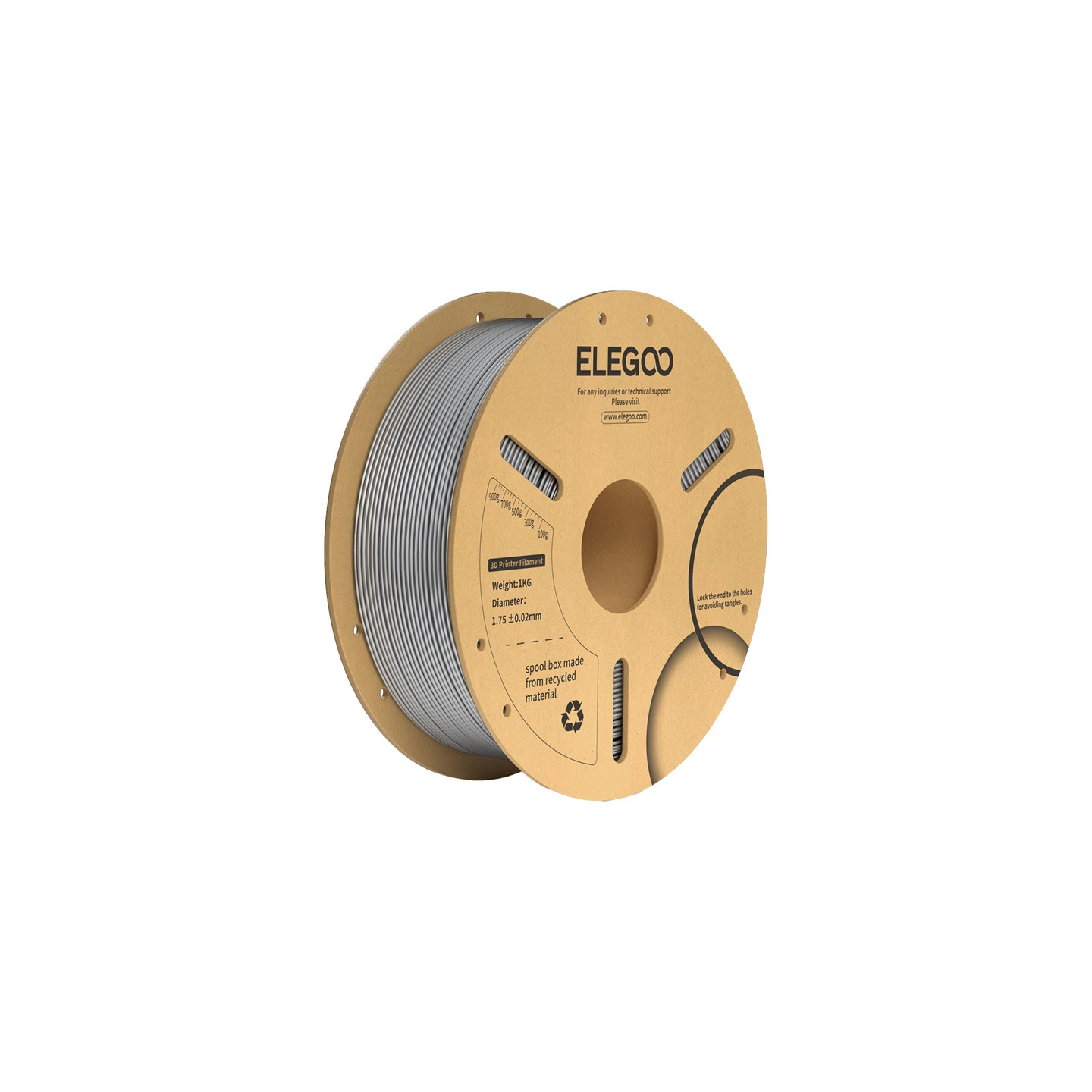 ELEGOO PLA+ Filament (Star Gray)
