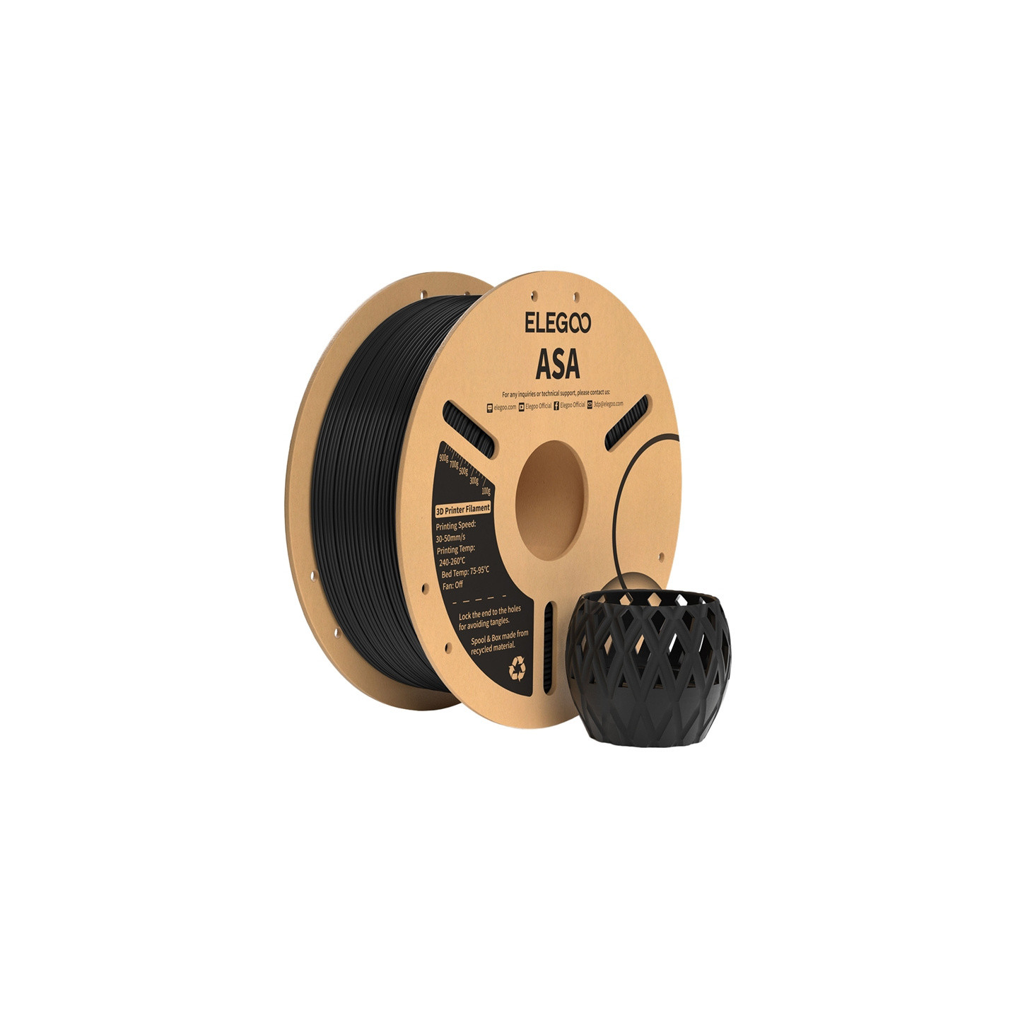 ELEGOO ASA Filament (Black)
