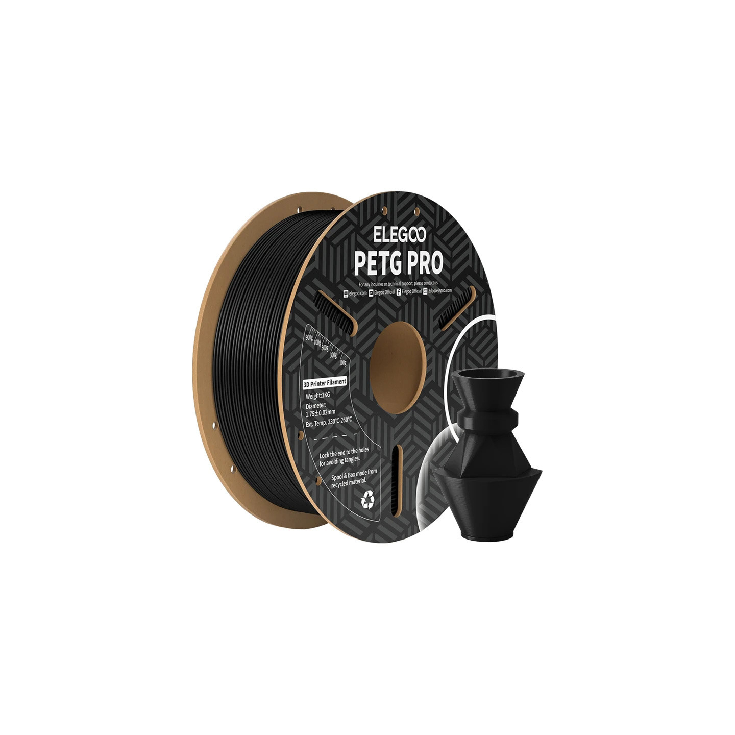 ELEGOO PETG Pro Filament (Black)