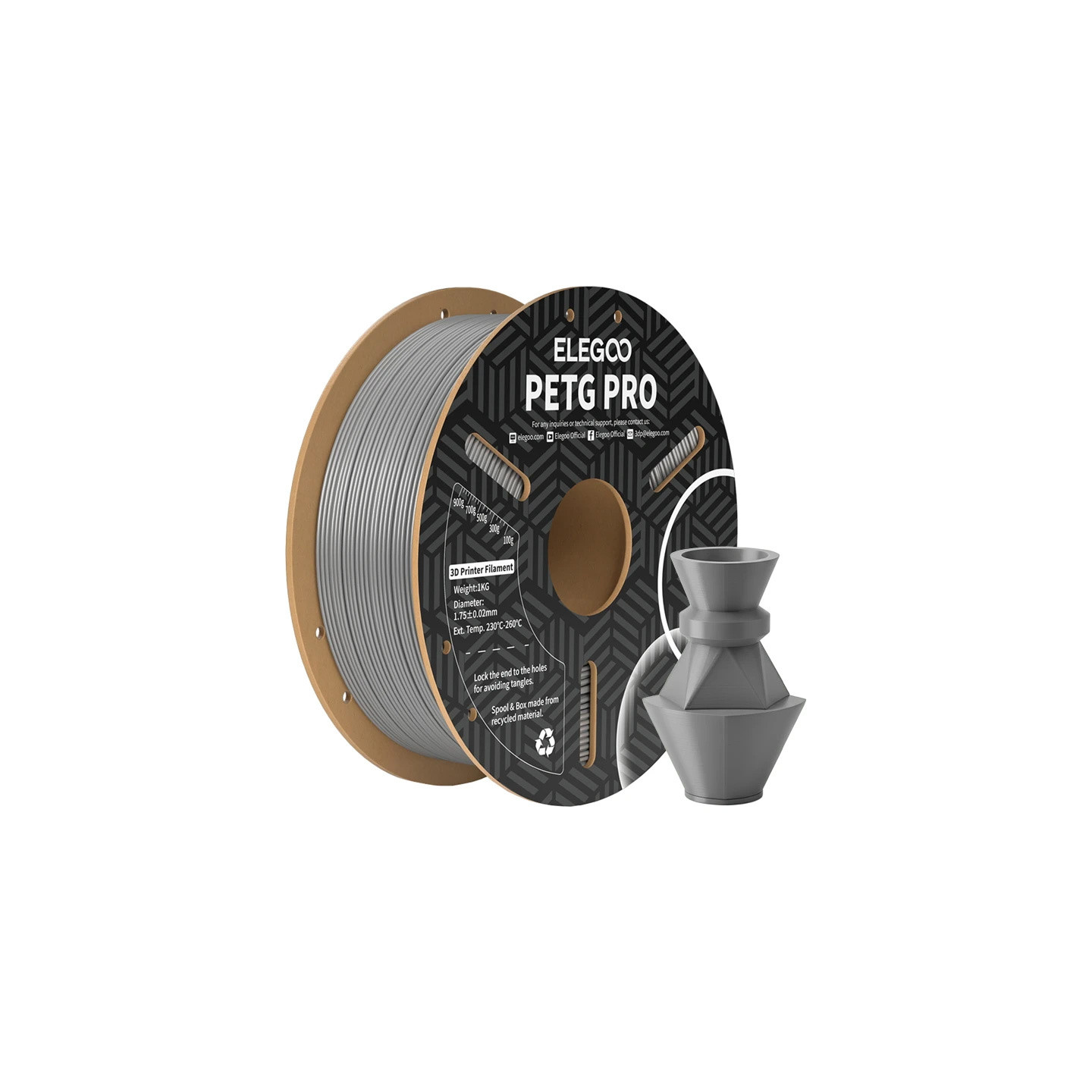 Filament PETG Pro ELEGOO (Szary)