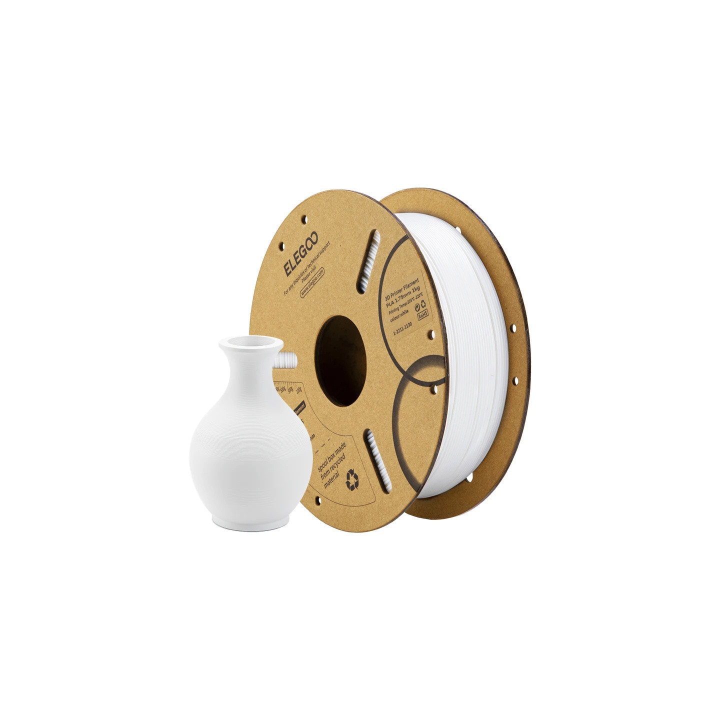 ELEGOO PLA Filament (White)