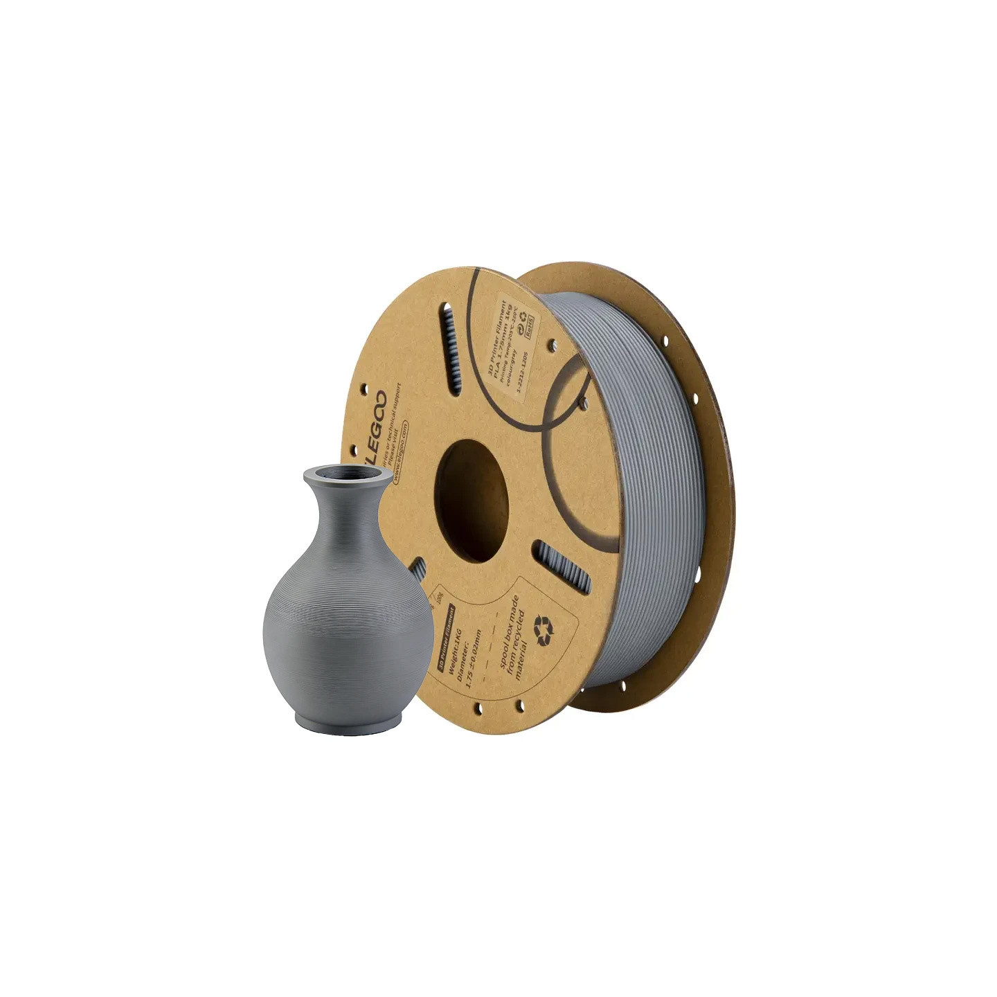 Filament PLA ELEGOO (Szary)