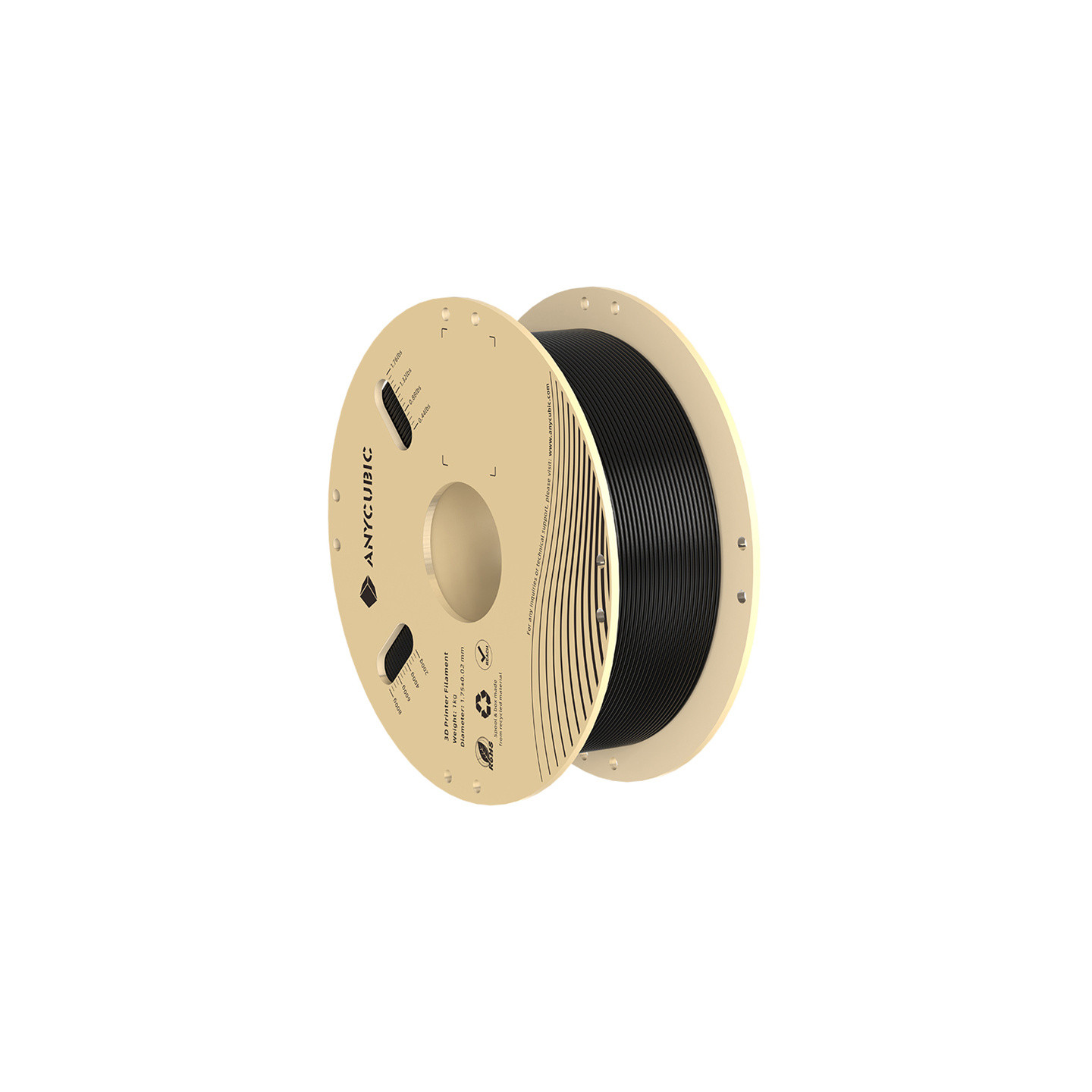PLA Anycubic 1 KG Filament (Black)