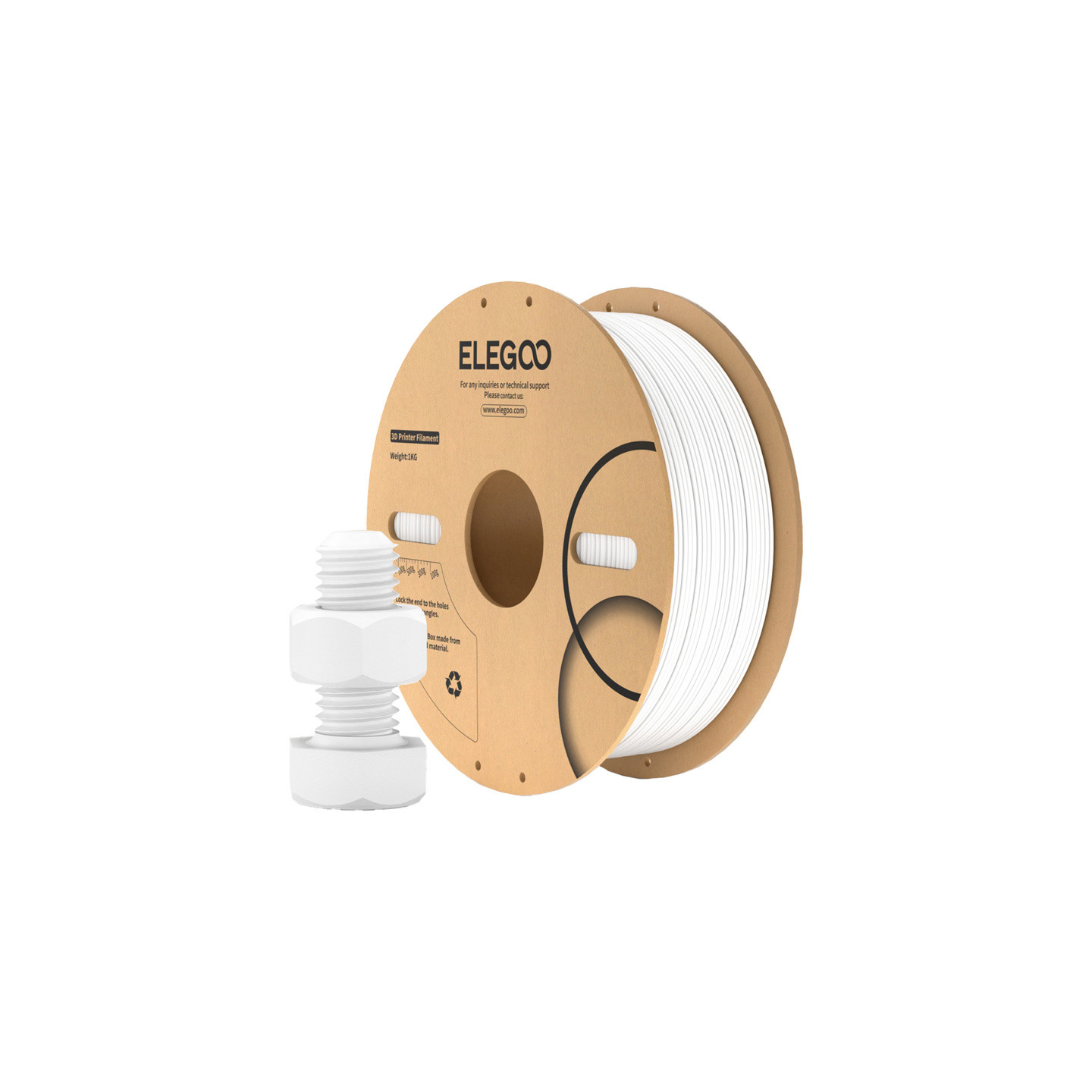 ELEGOO ABS filament (white)