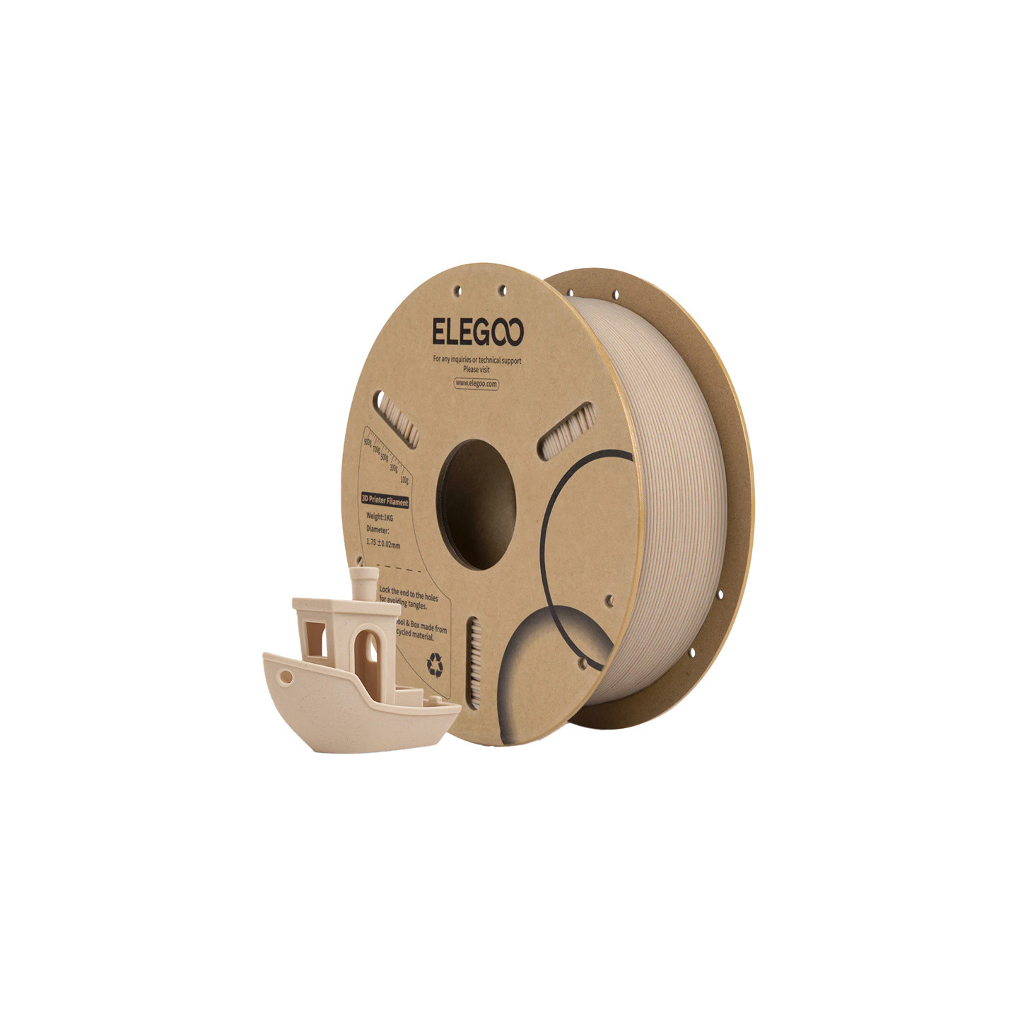 PLA Wood filament (light oak)