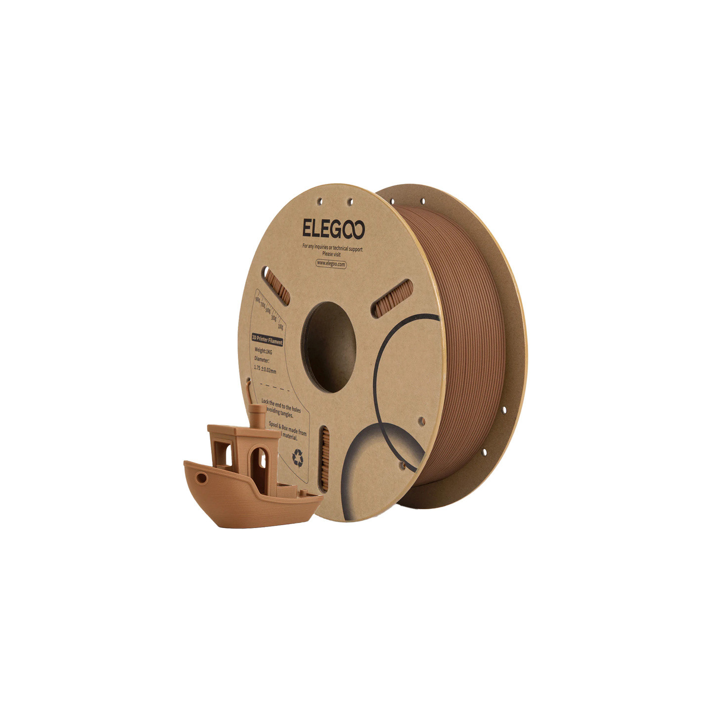 PLA Wood filament (Indian oak)